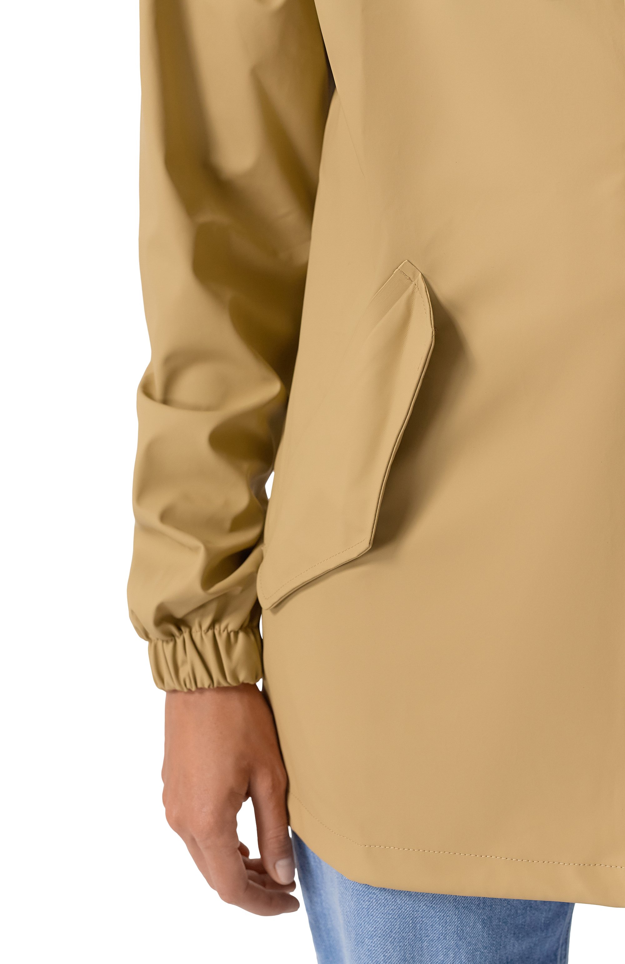 Плащ RAINS бежевого цвета по цене 17550 руб., арт. RA18010, фото 9 Плащ RAINS, арт. RA18010, фото 9