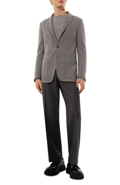 Шерстяной пиджак CANALI серого цвета по цене 110500 руб., арт. J0147/JY02564, фото 3 Шерстяной пиджак CANALI, арт. J0147/JY02564, фото 3