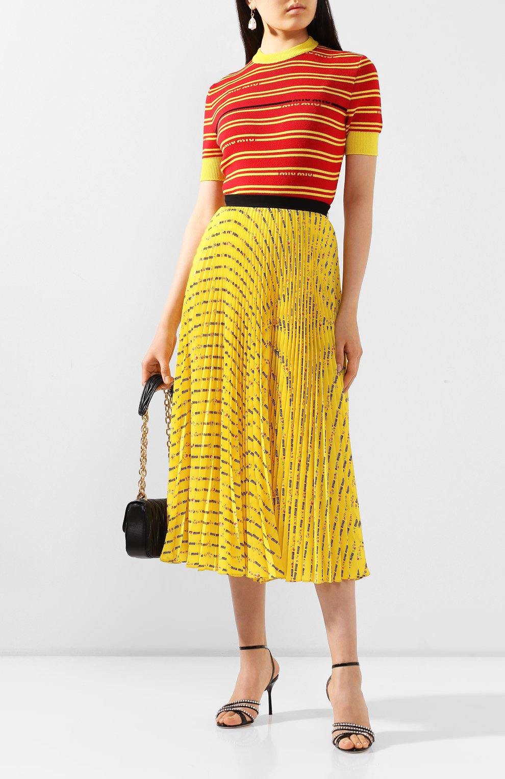 Плиссированная юбка MIU MIU, арт. MG1378-1WBI-F0377, фото 2