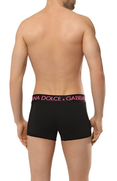 Хлопковые боксеры DOLCE & GABBANA черного цвета по цене 7995 руб., арт. M4E19J/FUEB0, фото 3 Хлопковые боксеры DOLCE & GABBANA, арт. M4E19J/FUEB0, фото 3