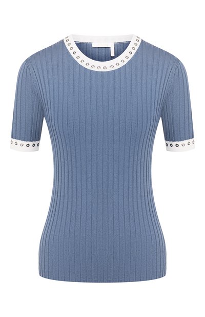 Женский топ из смеси шелка и хлопка CHLOÉ, арт. CHC20UMP27600