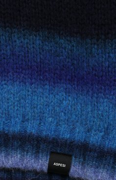 Детский свитер ASPESI синего цвета, арт. F23022MAEM905/14-16 | Фото 3 (Материал внешний: Шерсть, Синтетический материал; Рукава: Длинные; Материал сплава: Проставлено; Драгоценные камни: Проставлено; Мальчики Кросс-КТ: Свитер-одежда)