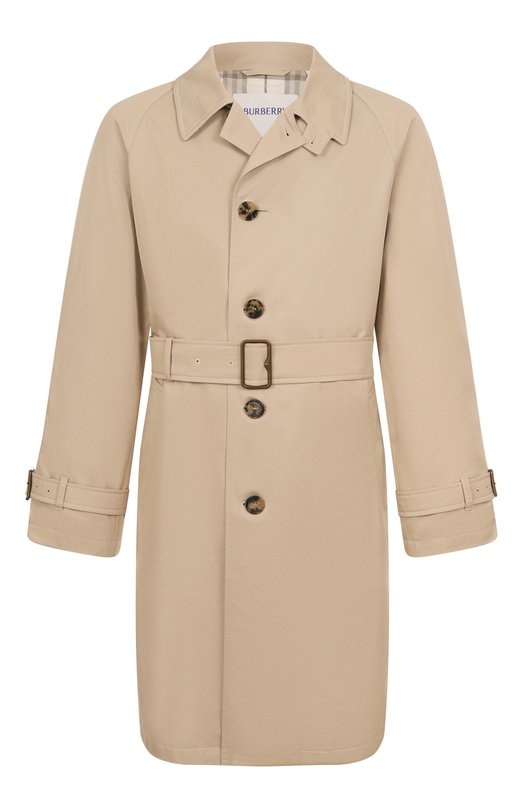 Хлопковый плащ Burberry 8108800 Бежевый 8108800