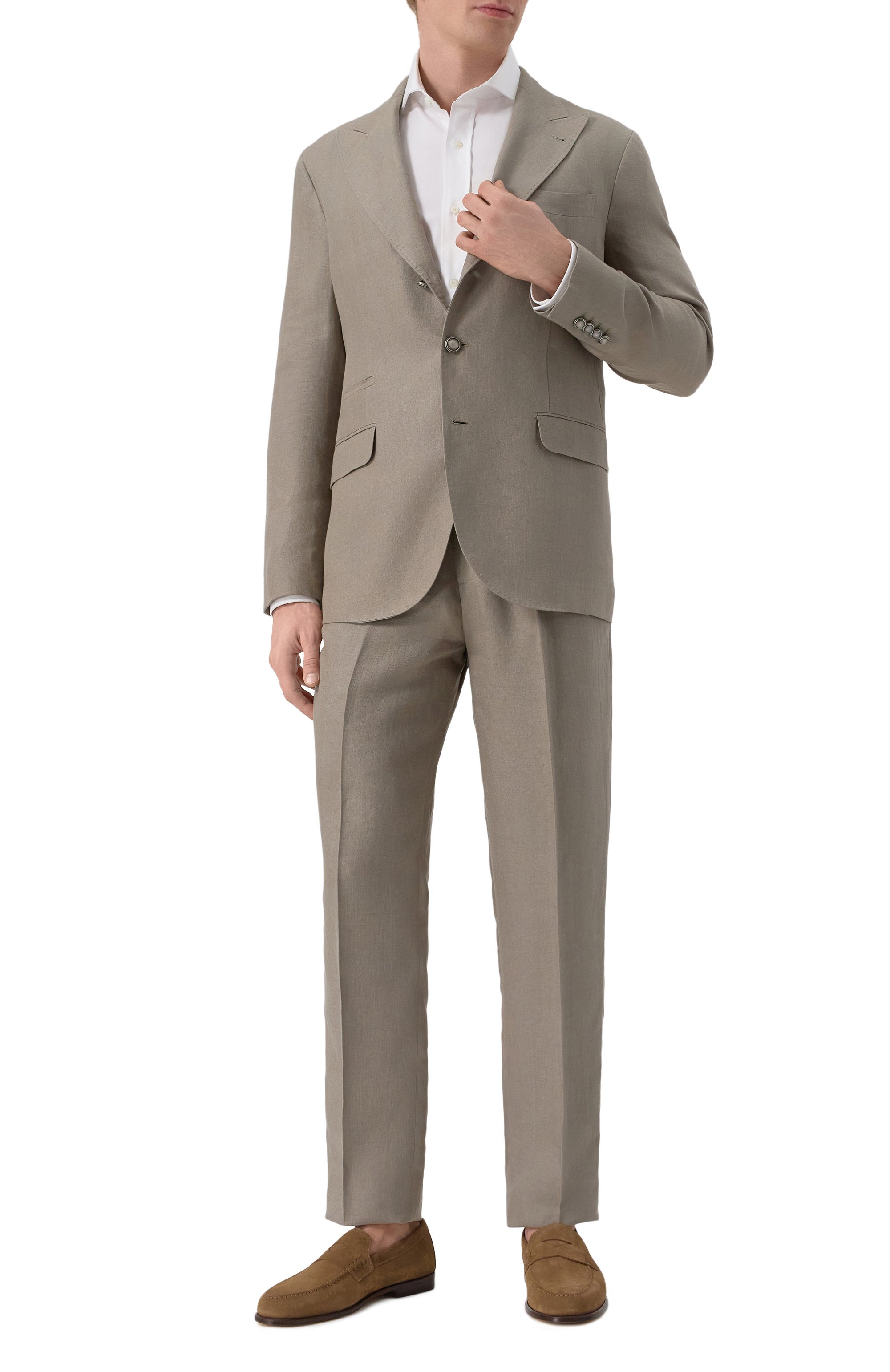 Замшевые пенни-лоферы DOUCAL'S, арт. DU3397MARIUY009M, фото 2