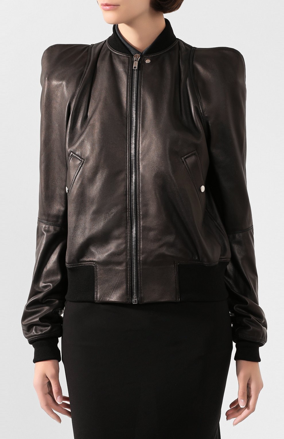 Кожаный бомбер RICK OWENS, арт. RP20S1728/LLP, фото 3