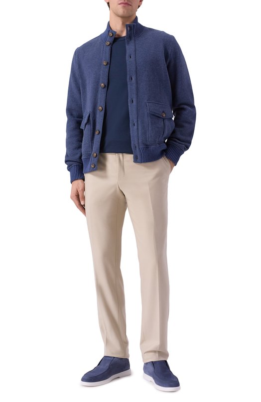 Хлопковая футболка Kiton UNWM008K0275H03 Синий  UNWM008K0275H03 Фото 2