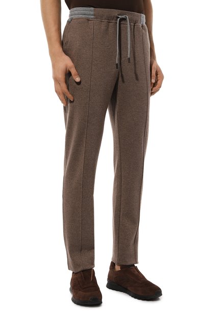 Брюки из хлопка и кашемира CAPOBIANCO, арт. 17M706.LB00., фото 3