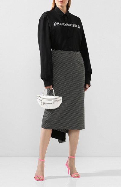 Хлопковая рубашка VETEMENTS, арт. SS20SH285 1006/W/BLACK, фото 2