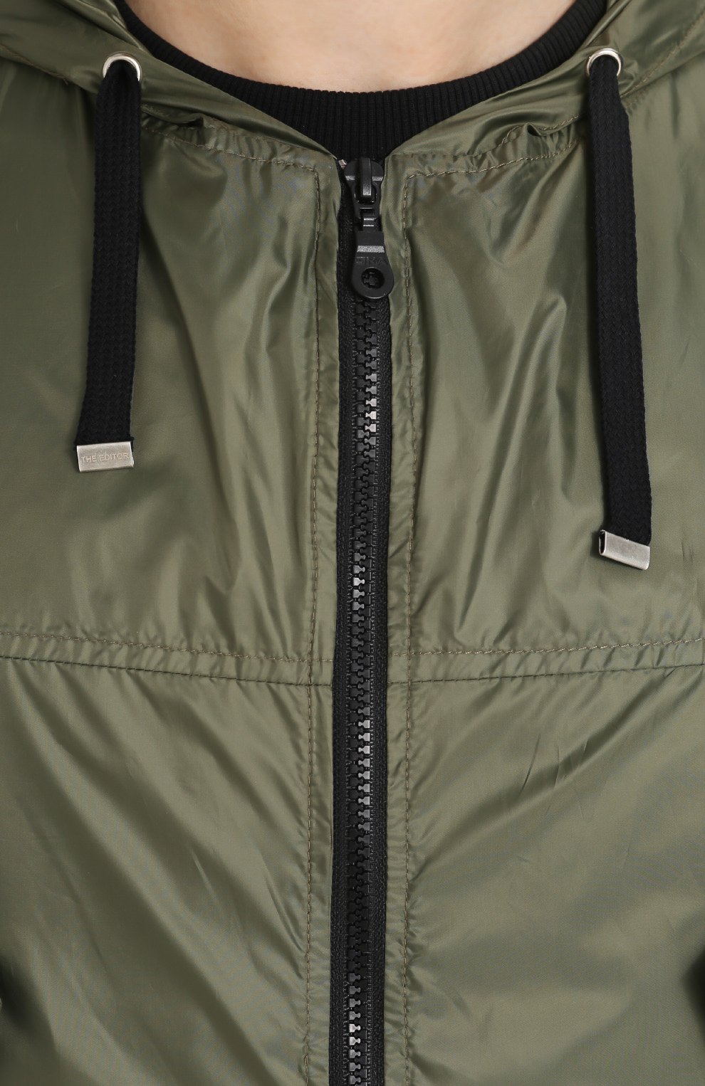 Парка на молнии с капюшоном и контрастной отделкой на спине THE EDITOR, арт. E2.2448N15/5513, фото 5