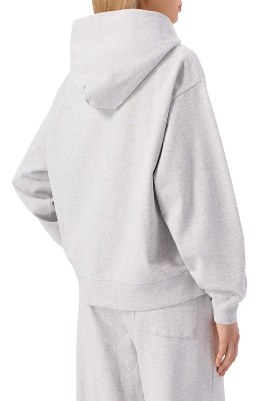 Хлопковое худи Sporty and Rich ST09168326GY03 Серый  ST09168326GY03 Фото 4