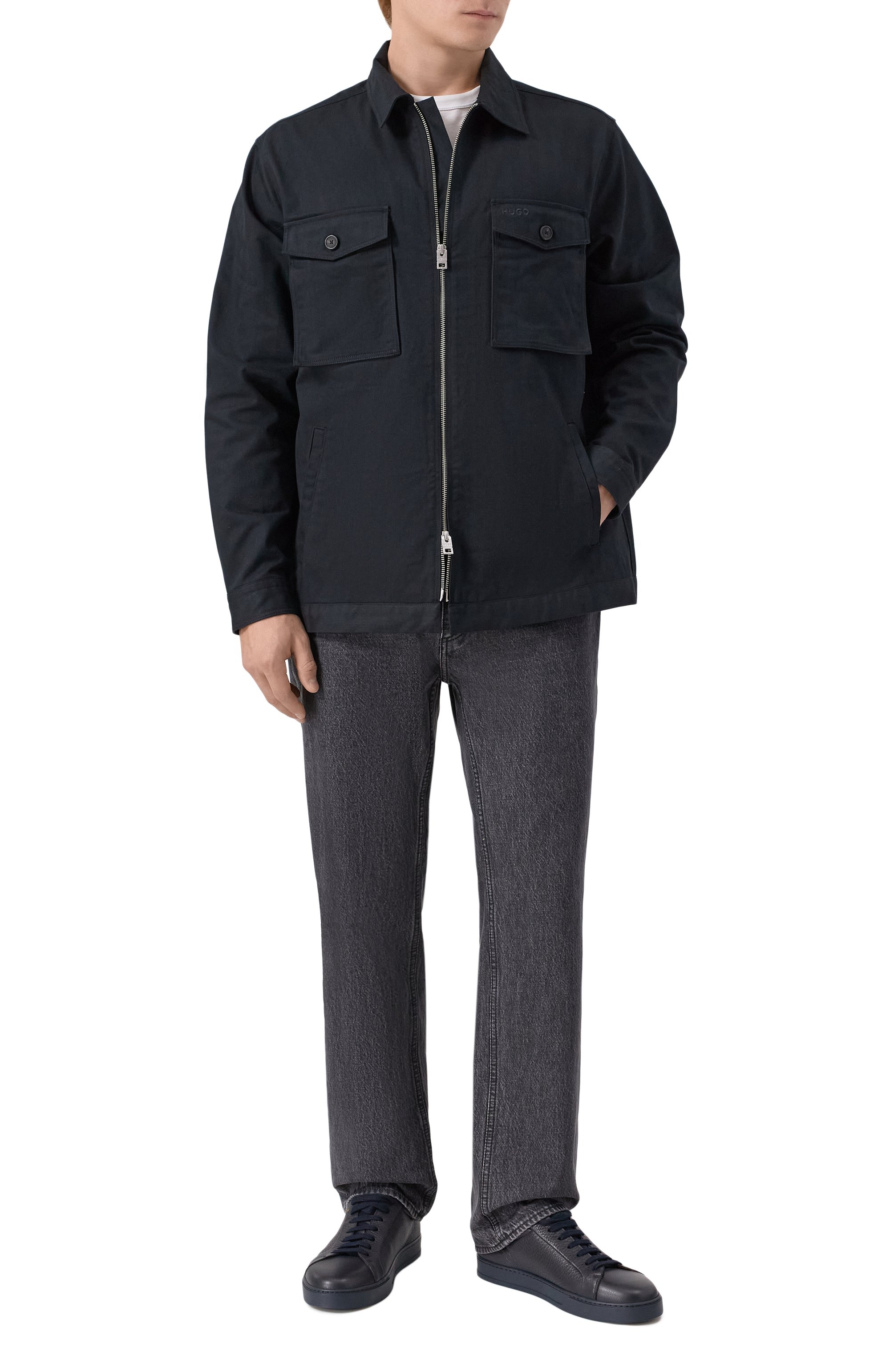 Хлопковая куртка-рубашка HUGO, арт. 50545403, фото 2