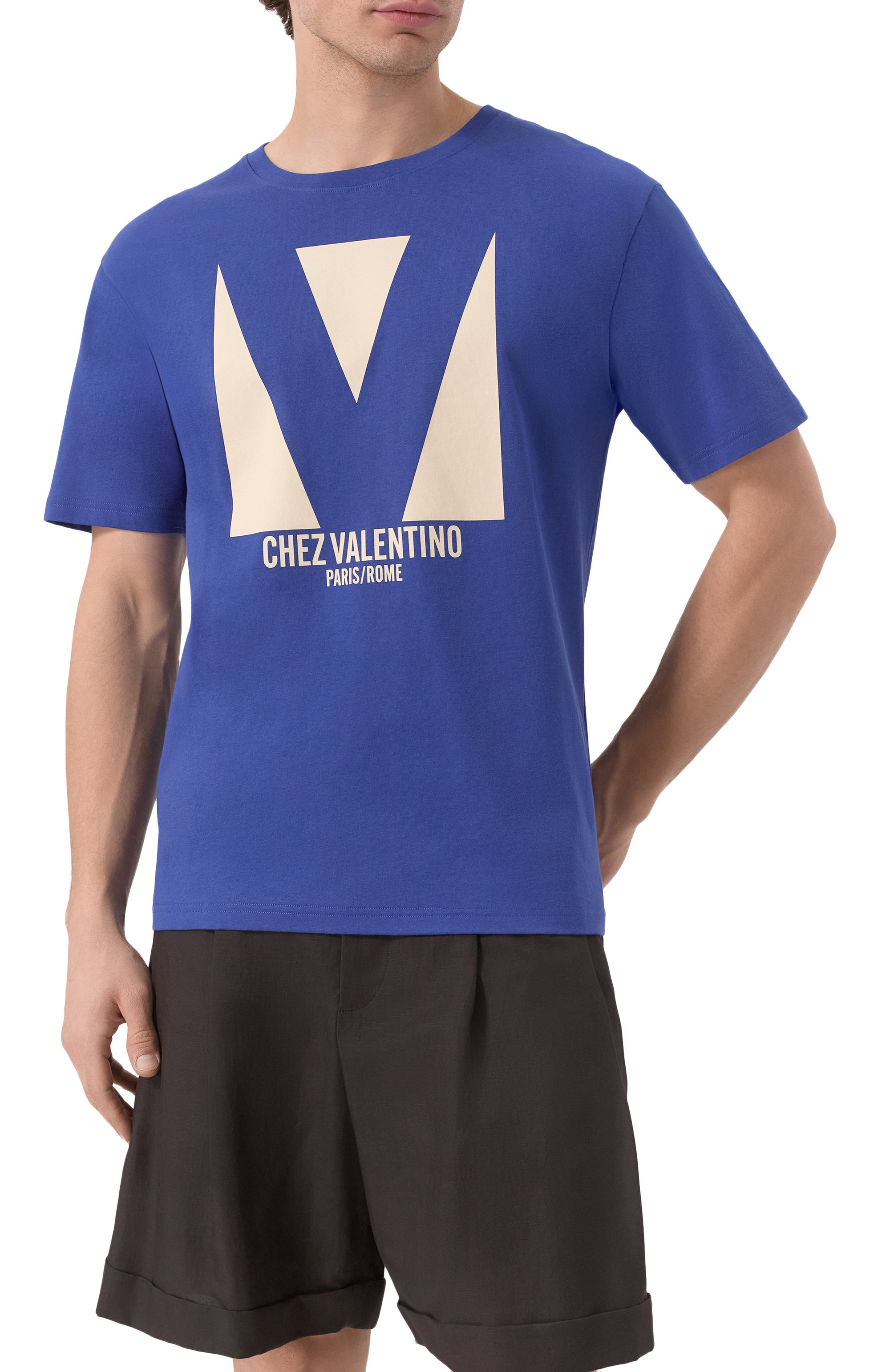 Хлопковая футболка VALENTINO, арт. 6V3MG16P/AQ9, фото 3