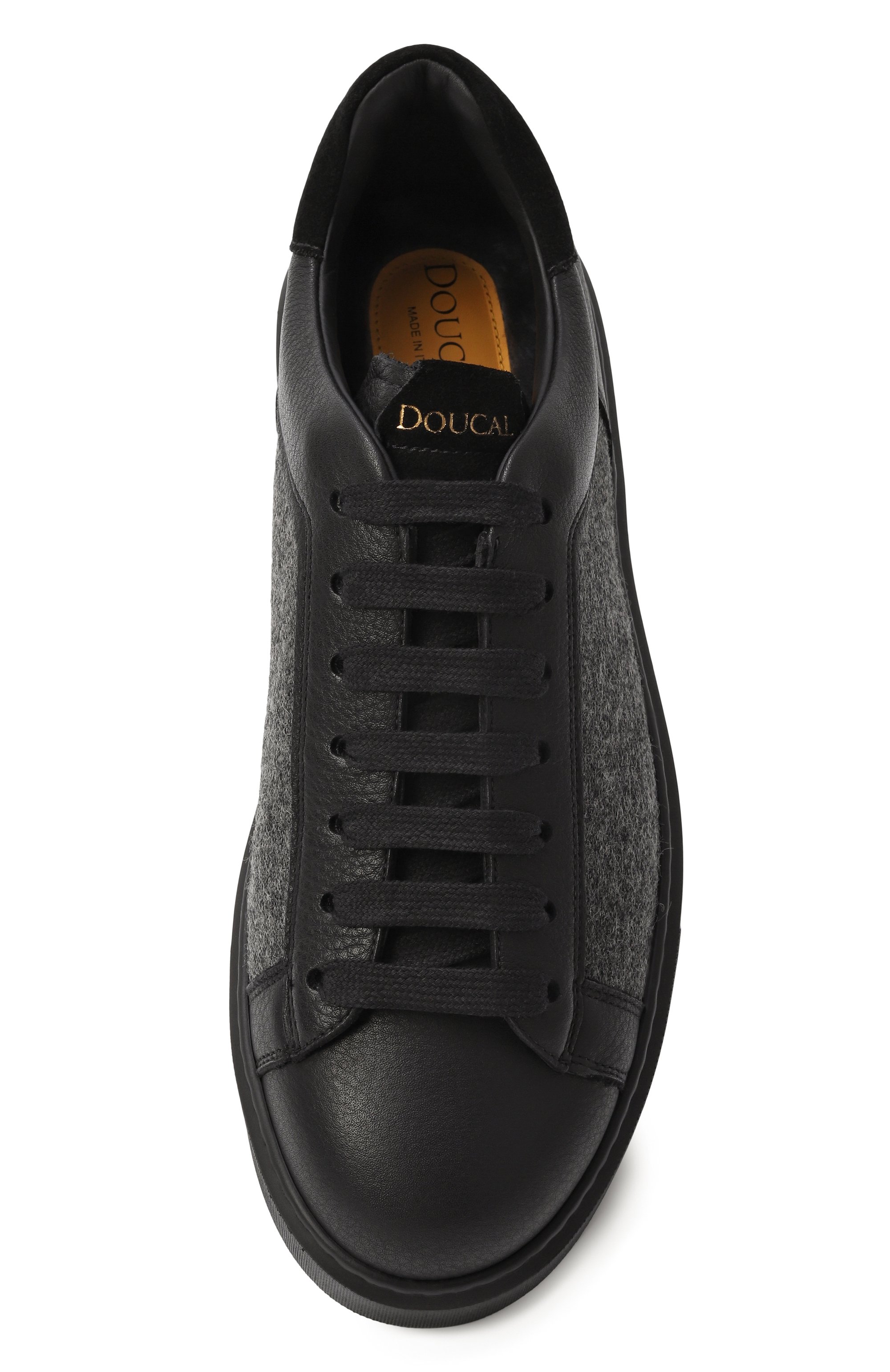 Комбинированные кеды DOUCAL'S темно-серого цвета по цене 55500 руб., арт. DU3322ALEXPJ795N, фото 6 Комбинированные кеды DOUCAL'S, арт. DU3322ALEXPJ795N, фото 6