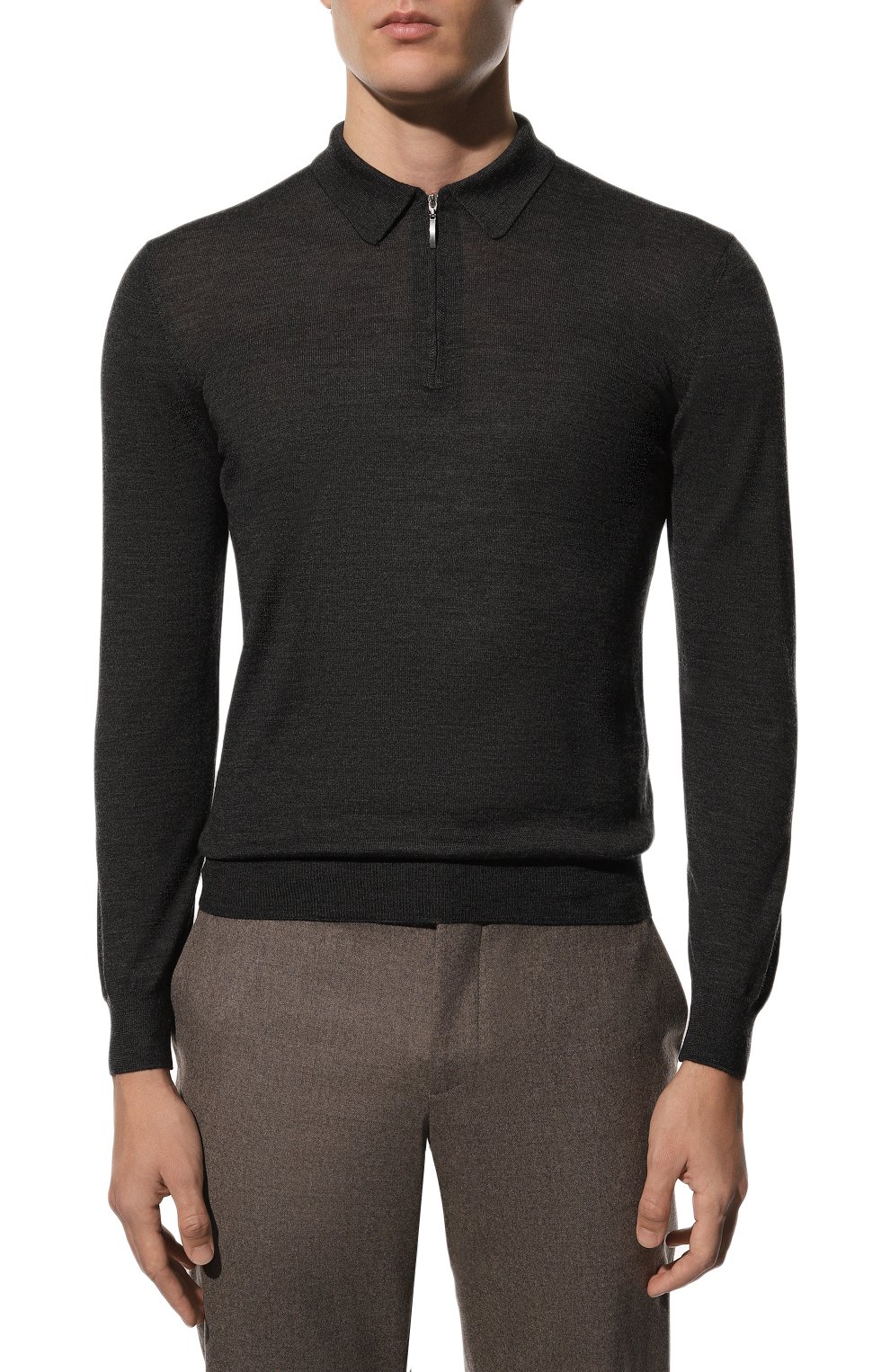 Поло из шерсти и шелка GRAN SASSO, арт. 57137/13190, фото 3