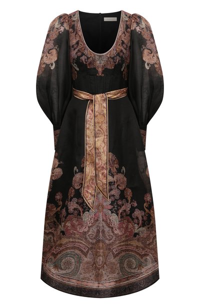 Женское платье изо льна и шелка ZIMMERMANN, арт. 0566DF241