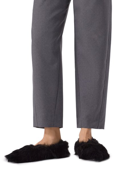 Балетки из овчины JIL SANDER черного цвета по цене 83150 руб., арт. J44WZ0001/P7969, фото 3 Балетки из овчины JIL SANDER, арт. J44WZ0001/P7969, фото 3