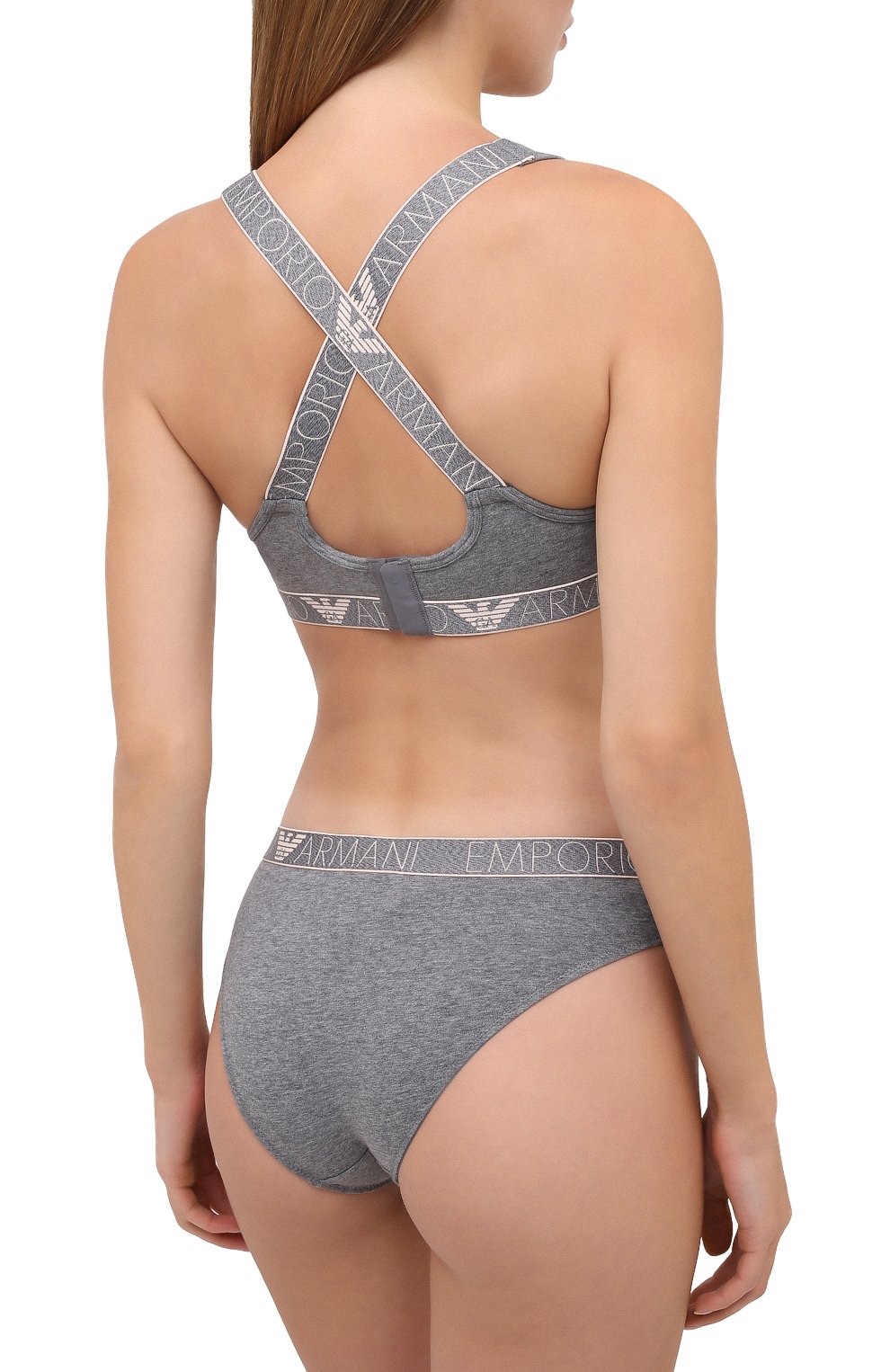 Комплект из двух трусов EMPORIO ARMANI серого цвета по цене 5765 руб., арт. 163334/0A317, фото 3 Комплект из двух трусов EMPORIO ARMANI, арт. 163334/0A317, фото 3
