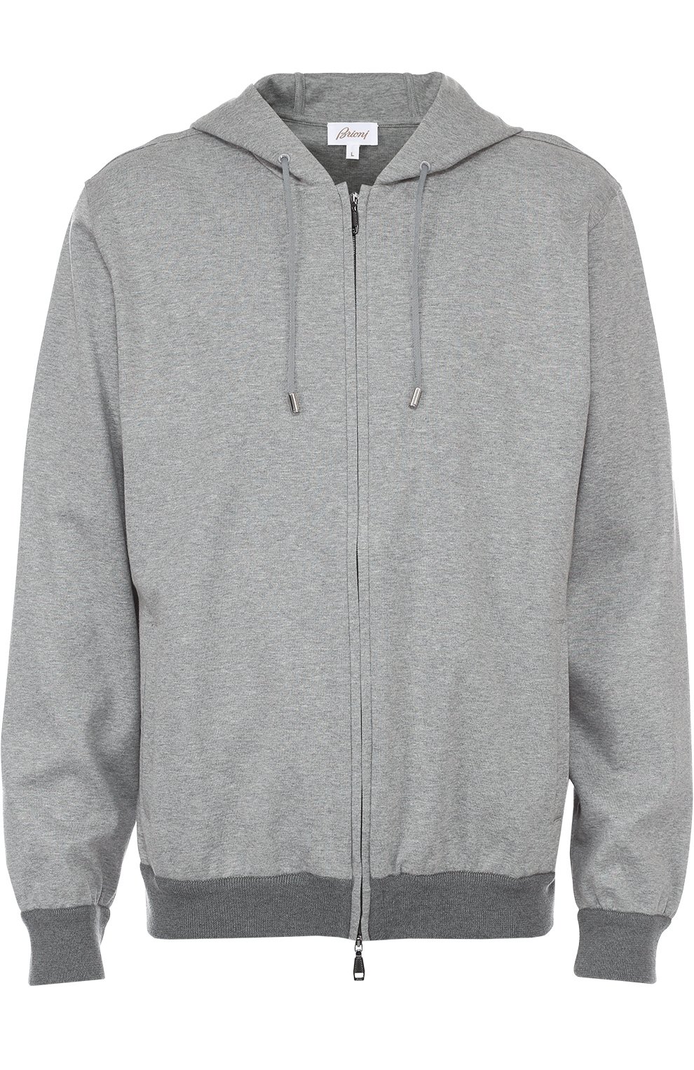 Хлопковая толстовка на молнии с капюшоном BRIONI, арт. UJ3U/P3607, фото 1