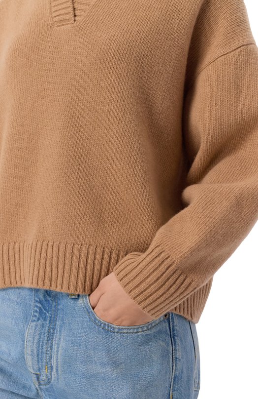 Шерстяной свитер Weekend Max Mara AGRE Бежевый  AGRE Фото 5