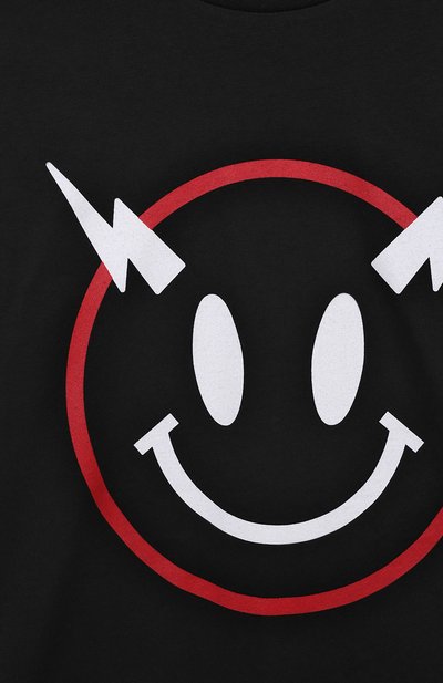 Хлопковая футболка NEIL BARRETT KIDS, арт. 033581, фото 3