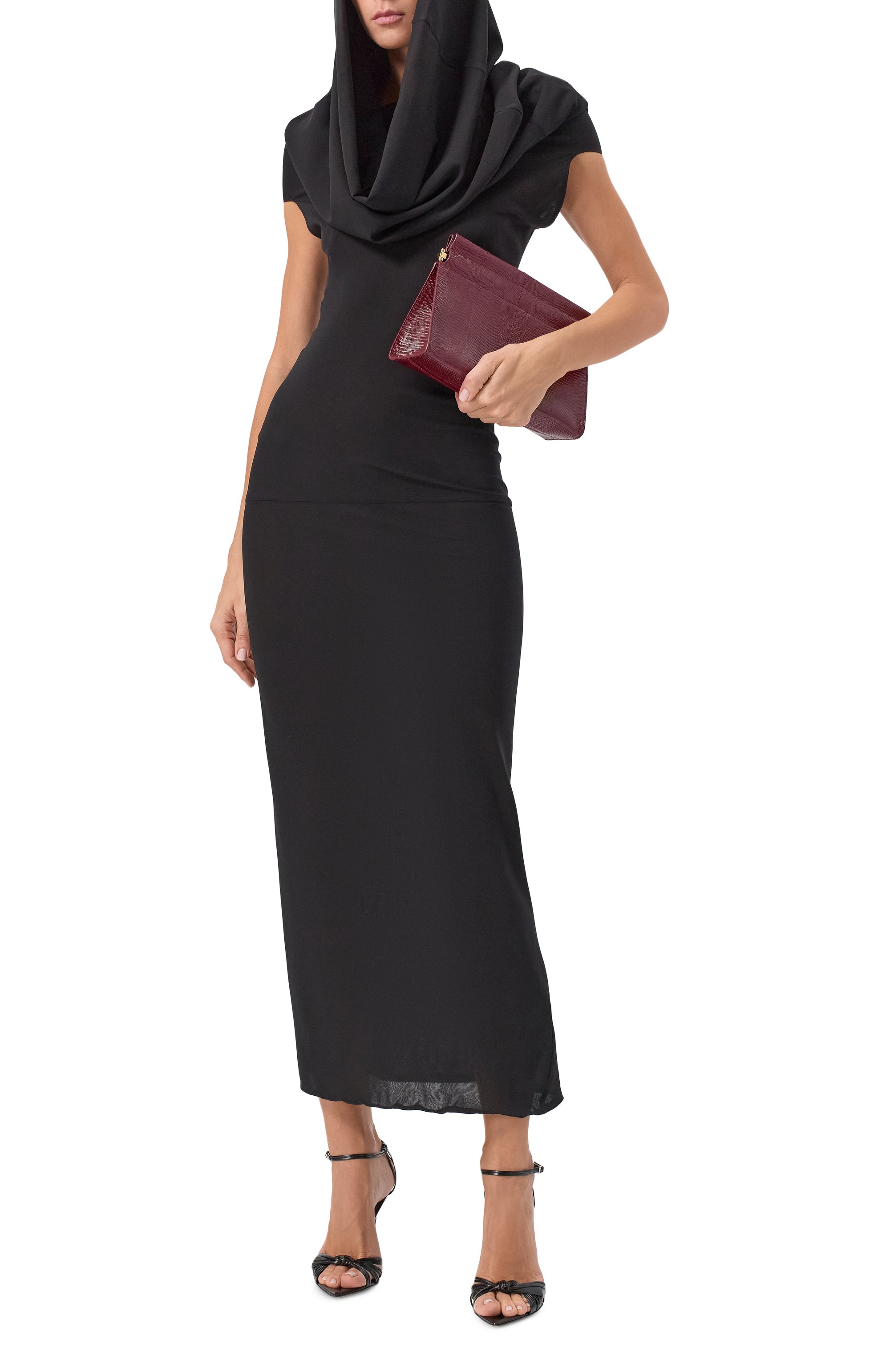 Шелковое платье ARMARIUM черного цвета по цене 219500 руб., арт. ARMFWD027/SE05, фото 6 Шелковое платье ARMARIUM, арт. ARMFWD027/SE05, фото 6