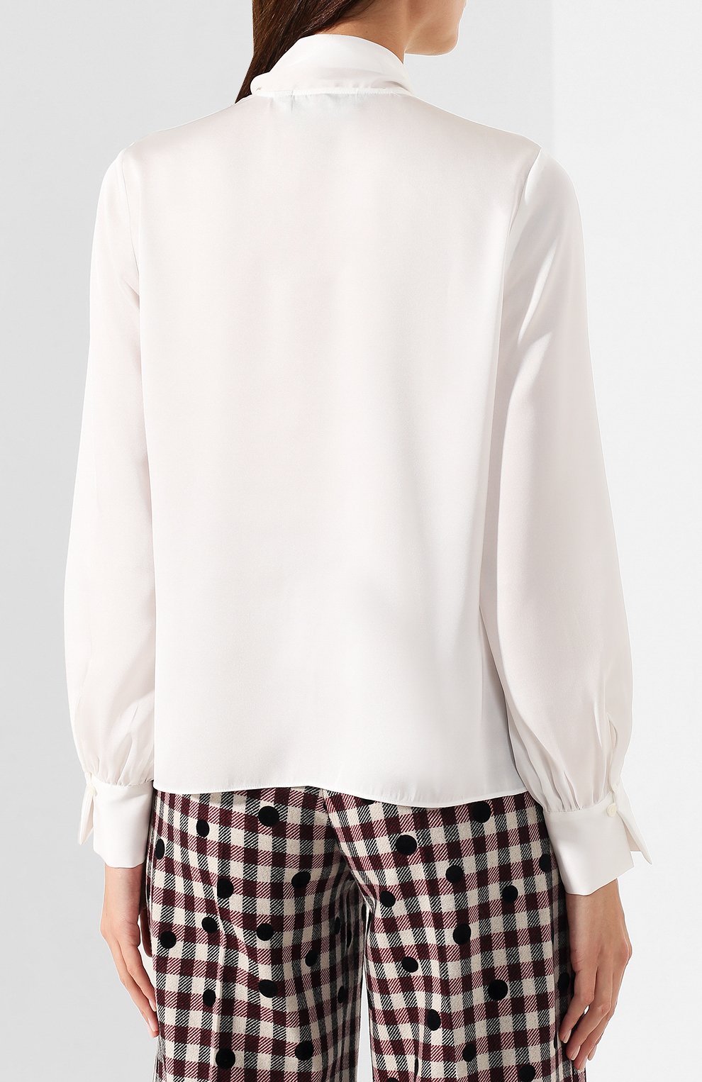 Блузка TOMMY Х ZENDAYA серого цвета по цене 13990 руб., арт. WW0WW25504, фото 4 Блузка TOMMY Х ZENDAYA, арт. WW0WW25504, фото 4