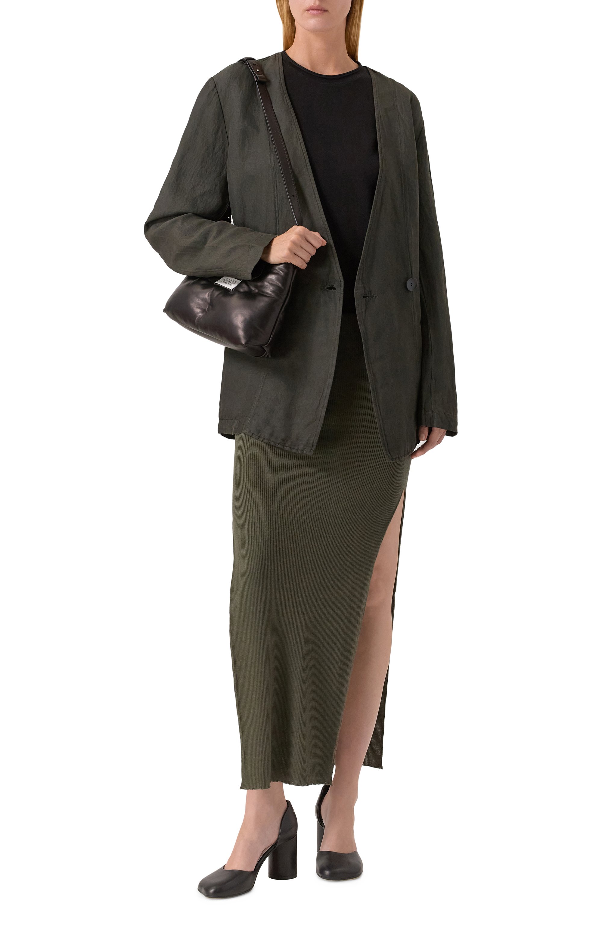 Шерстяная юбка RICK OWENS, арт. RP02E4619/RIBM, фото 2