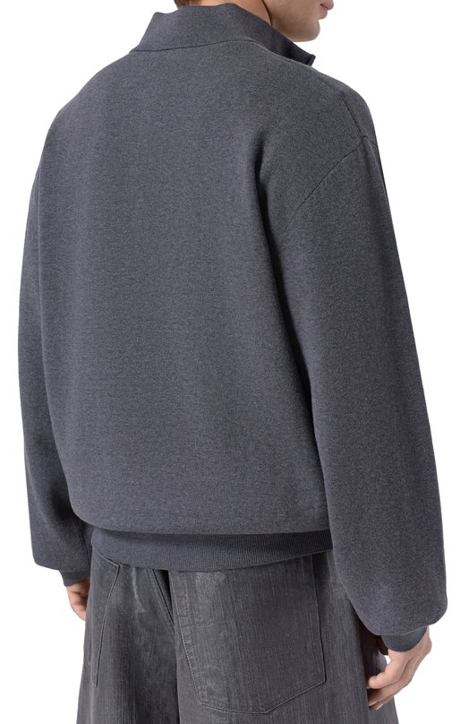 Хлопковый анорак Balenciaga 848830/T3423 Серый  848830/T3423 Фото 4