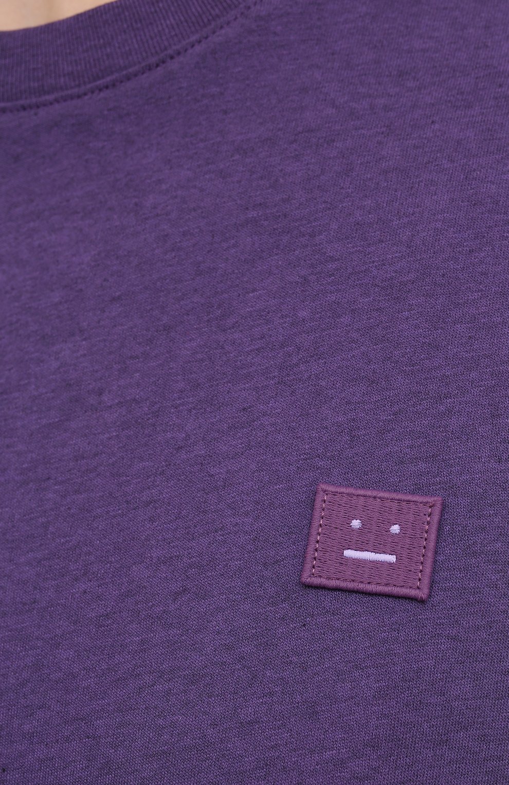 Хлопковая футболка ACNE STUDIOS фиолетового цвета по цене 11400 руб., арт. CL0082/W, фото 5 Хлопковая футболка ACNE STUDIOS, арт. CL0082/W, фото 5
