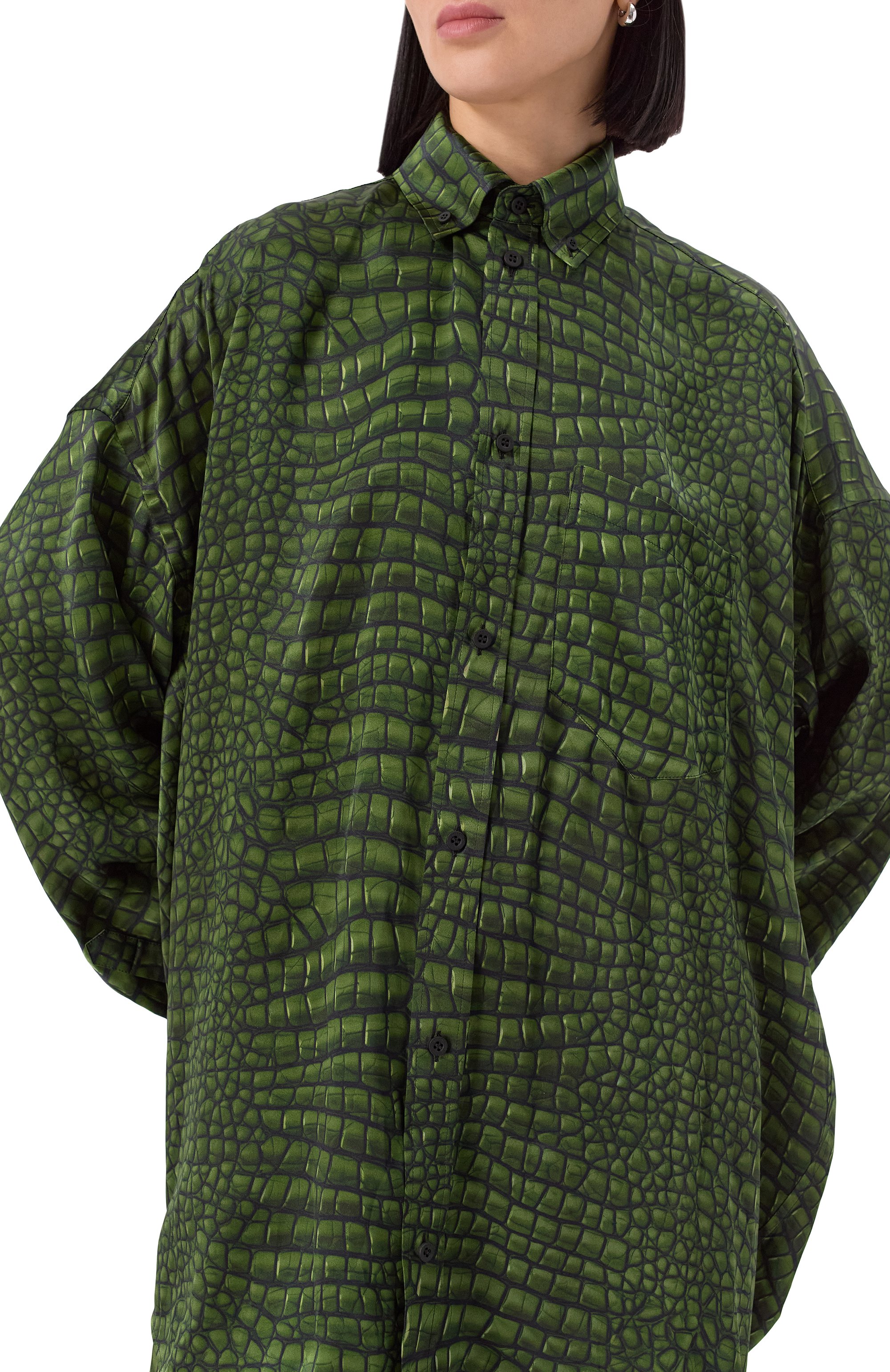 Шелковая рубашка BALENCIAGA, арт. 814121/TRLC7, фото 5