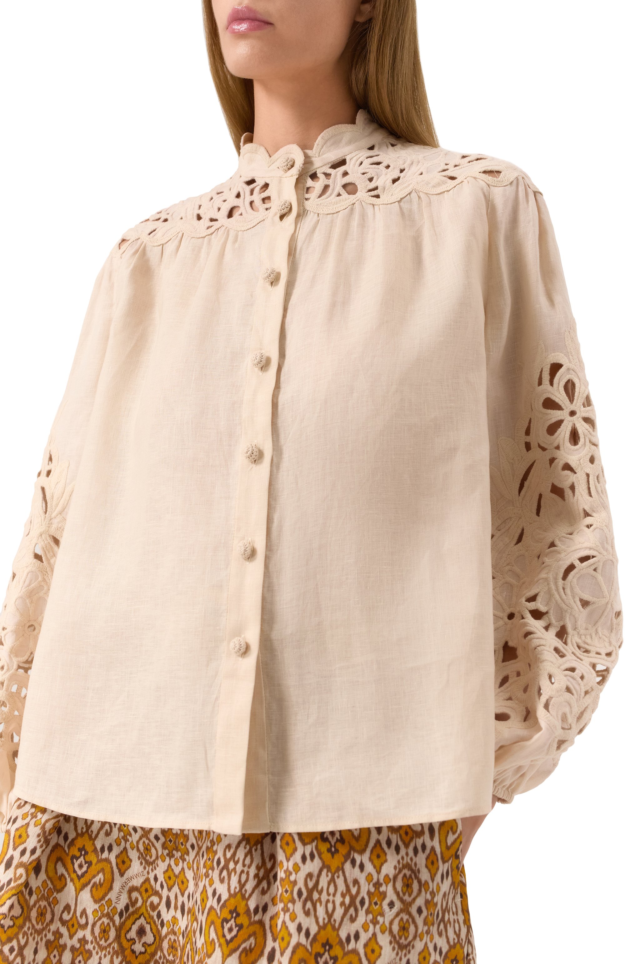 Льняная блузка ZIMMERMANN, арт. 1834TRS251, фото 5