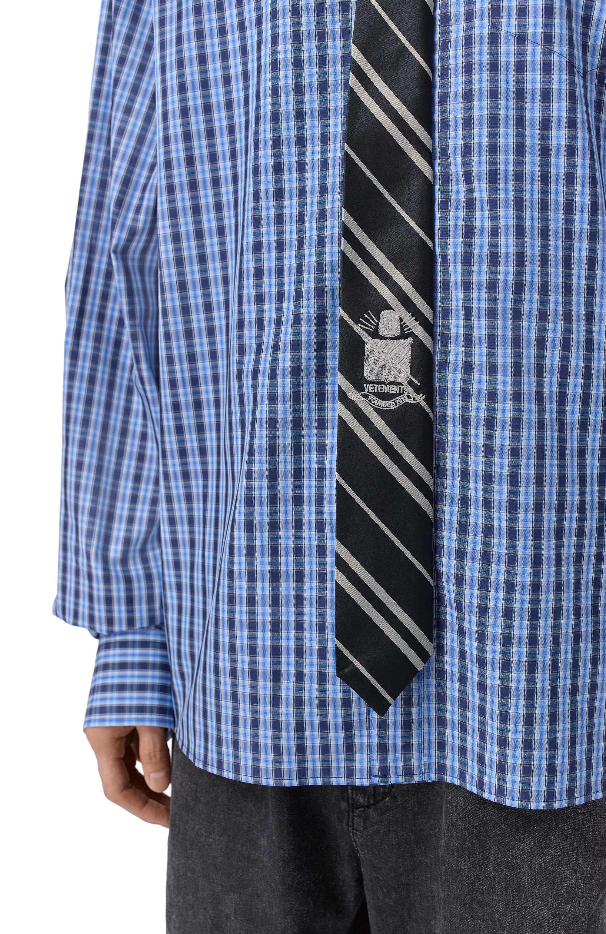 Хлопковая рубашка VETEMENTS, арт. ME76SH035N/26124 P0PLIN, фото 5