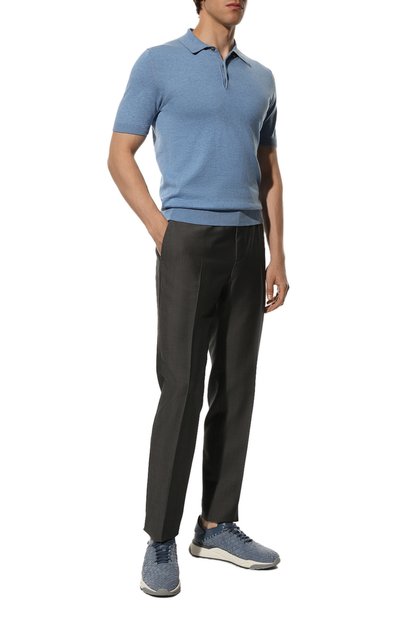 Кожаные кроссовки SANTONI, арт. MBIM21685BGRCFNKU47, фото 2