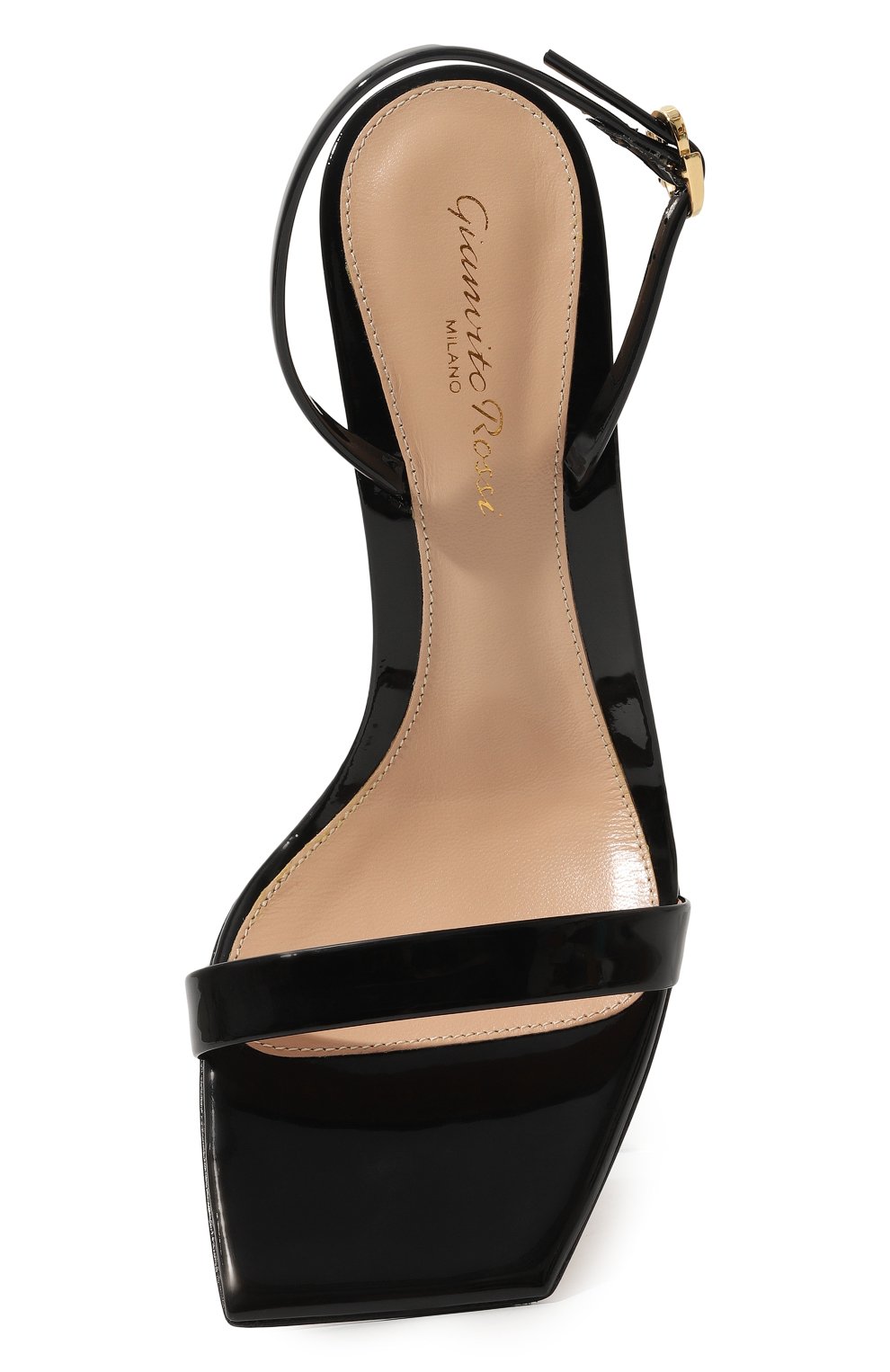 Кожаные босоножки ribbon stiletto 85 GIANVITO ROSSI, арт. G32201.85RIC.VERNER0, фото 6