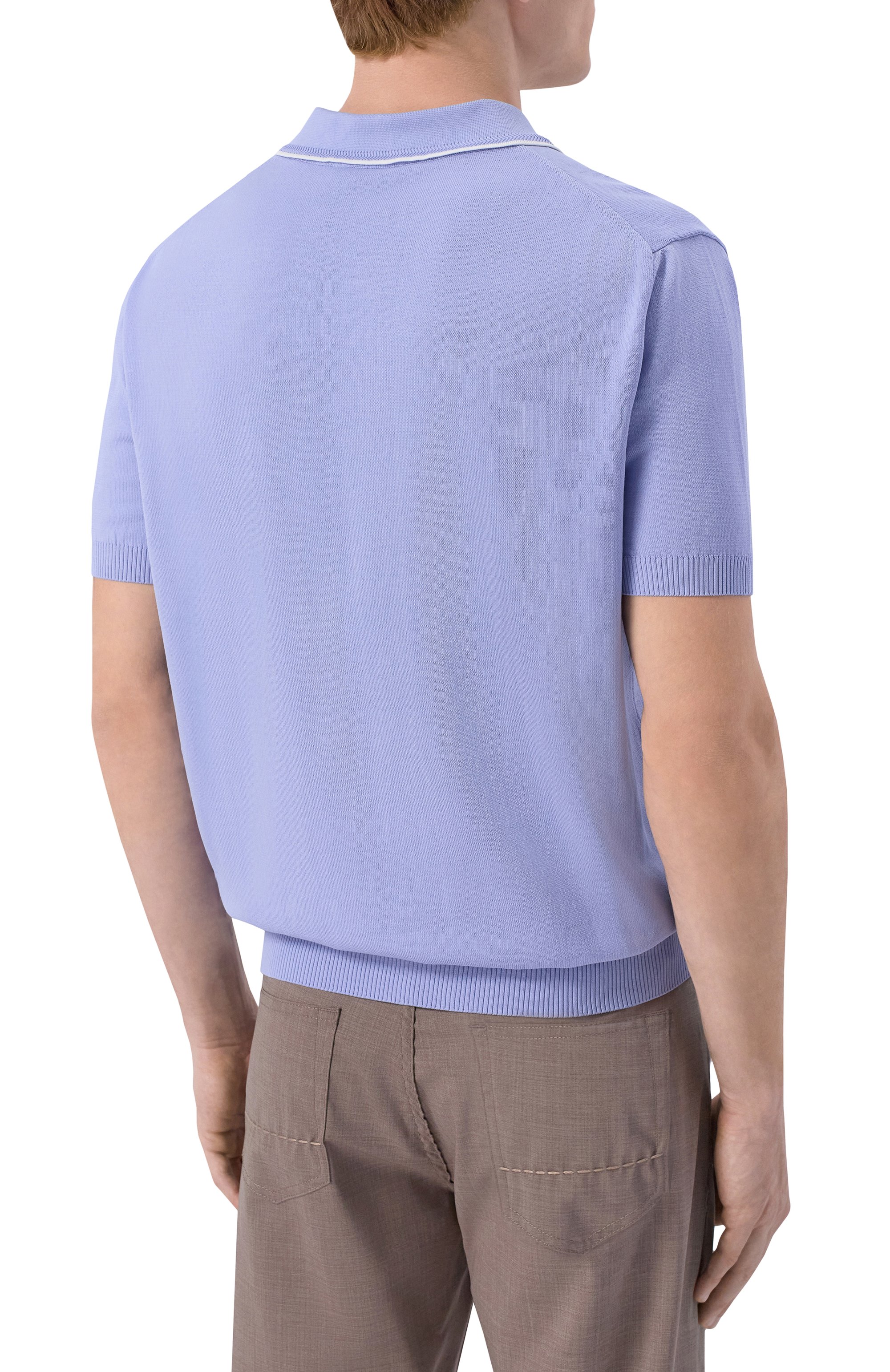 Хлопковое поло CANALI, арт. C1164/MK02460, фото 4