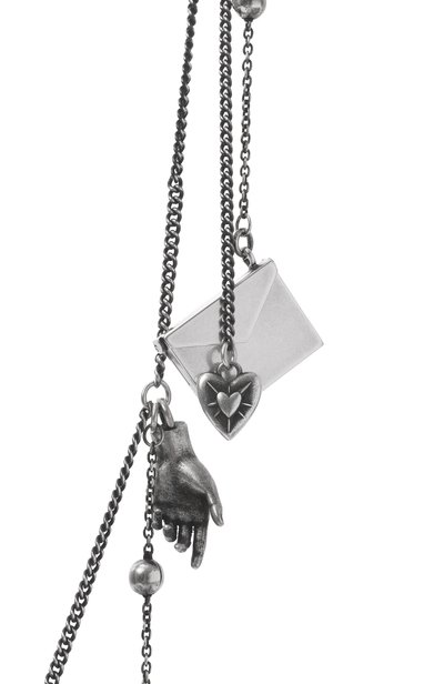 Колье ANN DEMEULEMEESTER серебряного цвета по цене 182500 руб., арт. B0014112/0T018, фото 3 Колье ANN DEMEULEMEESTER, арт. B0014112/0T018, фото 3