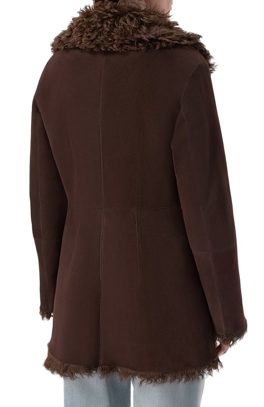 Дубленка из овчины Maslov DMB027 Коричневый  DMB027 Фото 4