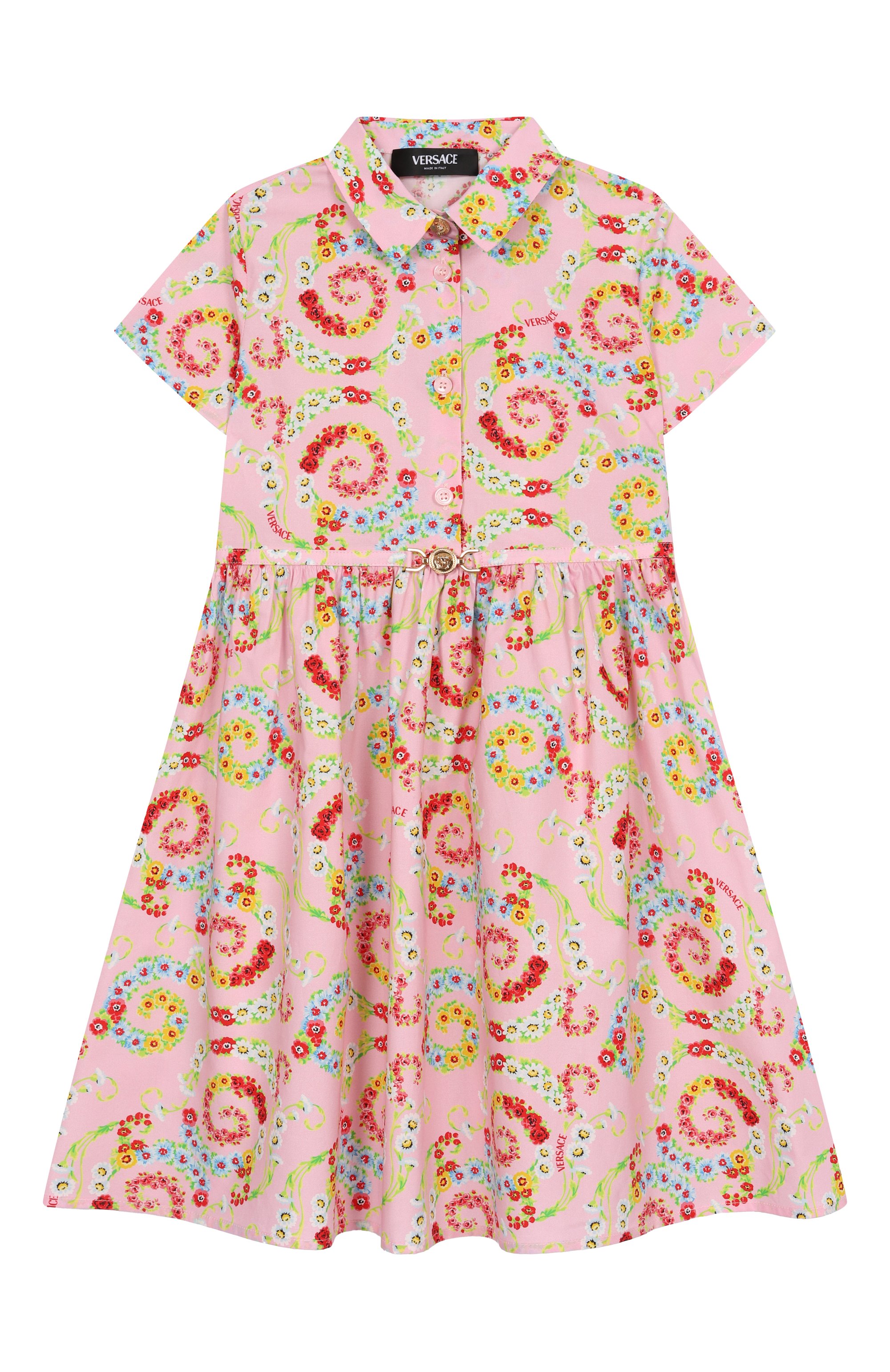 Хлопковое платье-рубашка VERSACE, арт. 1018142/1A13110/4A-6A, фото 1