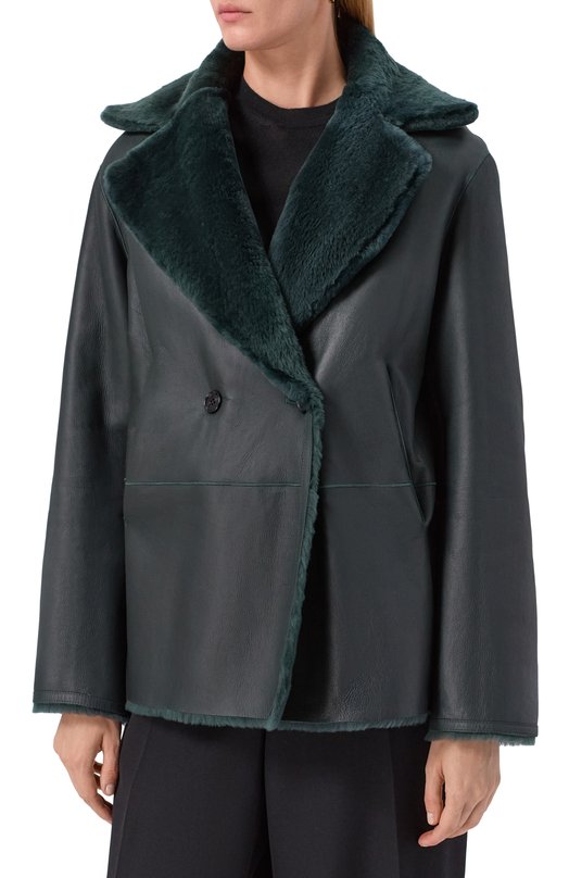 Двусторонняя дубленка Kiton D58673K0546F05 Зелёный  D58673K0546F05 Фото 6