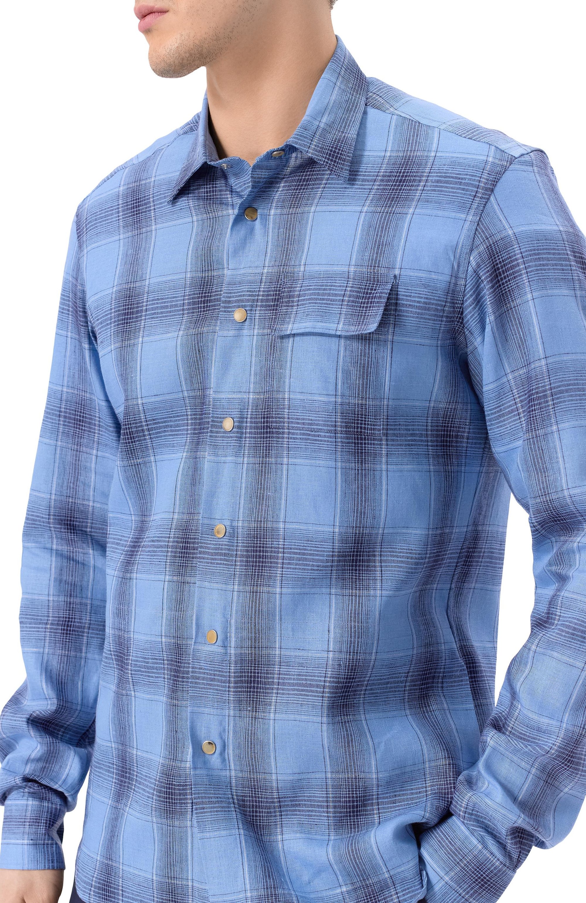 Льняная рубашка KITON, арт. UMCBUBAH0926401_5XL-8XL, фото 5