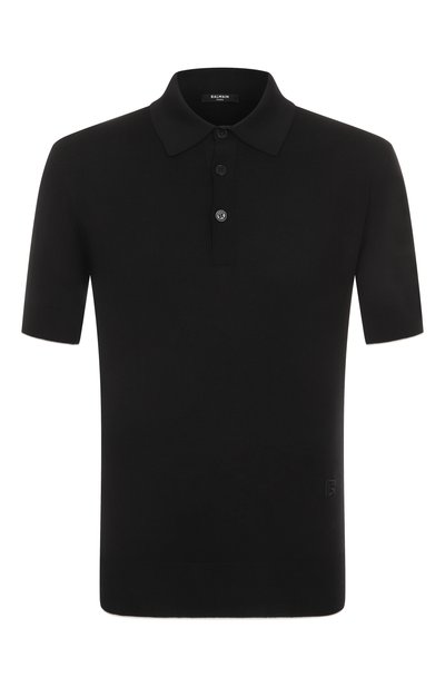Мужская поло из шелка и хлопка BALMAIN, арт. FH1GB020/KI73