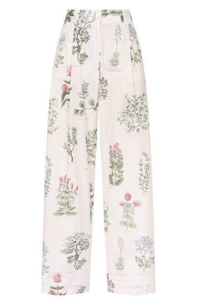 Женские брюки из хлопка и шелка COLOMBO, арт. PA00549/STAF/T0294-U-1Z