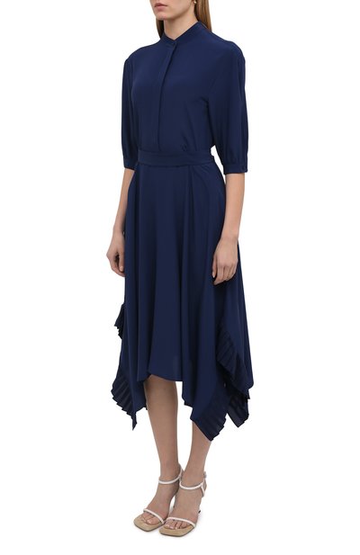 Шелковое платье STELLA MCCARTNEY синего цвета по цене 129500 руб., арт. 602910/SY206, фото 3 Шелковое платье STELLA MCCARTNEY, арт. 602910/SY206, фото 3