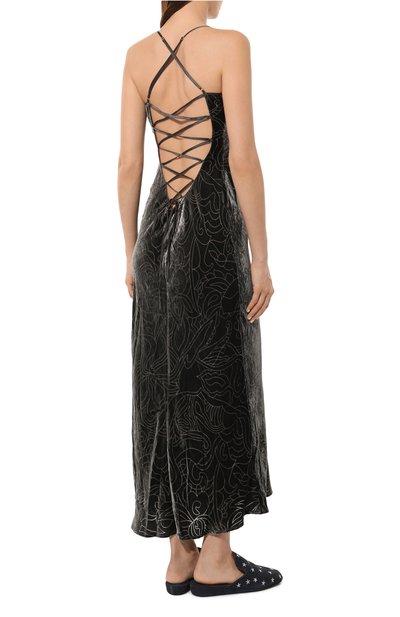 Сорочка из вискозы и шелка MARJOLAINE черного цвета по цене 57950 руб., арт. 5SYL3002, фото 4 Сорочка из вискозы и шелка MARJOLAINE, арт. 5SYL3002, фото 4