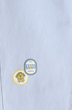Детские джинсы KENZO голубого цвета, арт. K61101 | Фото 3 (Материал сплава: Проставлено; Нос: Не проставлено; Детали: Декор, На резинке; Материал внешний: Хлопок; Ростовка одежда: 4 года | 104 см, 7 лет | 122 см, 9 лет | 134 см, 12 лет | 152 см, 2 года | 92 см, 5 лет | 110 см)
