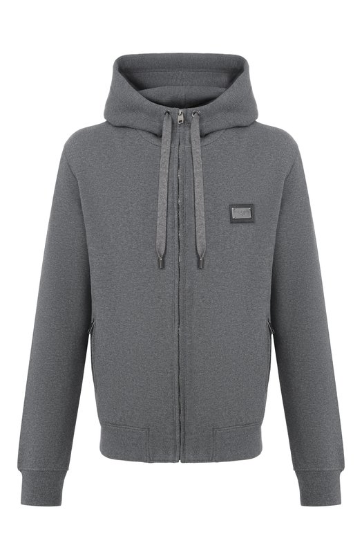 Хлопковая толстовка Dolce & Gabbana G9ABIT/G7P1C Серый G9ABIT/G7P1C