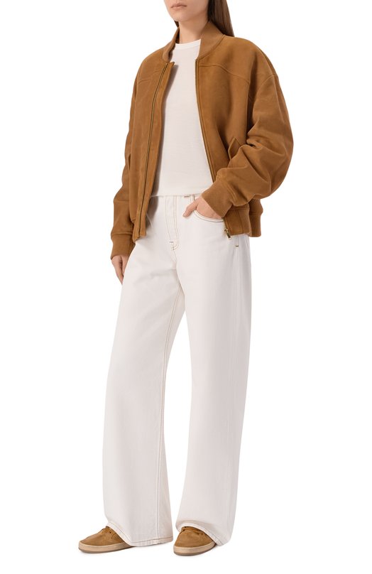 Замшевые кеды Ball Star Golden Goose Deluxe Brand GWF00117.F007475 Коричневый  GWF00117.F007475 Фото 3