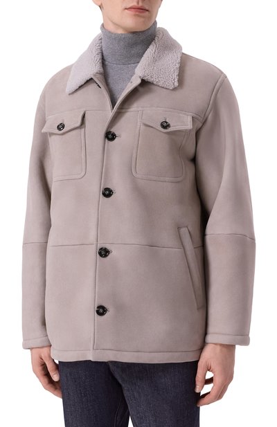Дубленка из овчины KITON светло-серого цвета по цене 1470000 руб., арт. UW2247V0418H08, фото 3 Дубленка из овчины KITON, арт. UW2247V0418H08, фото 3
