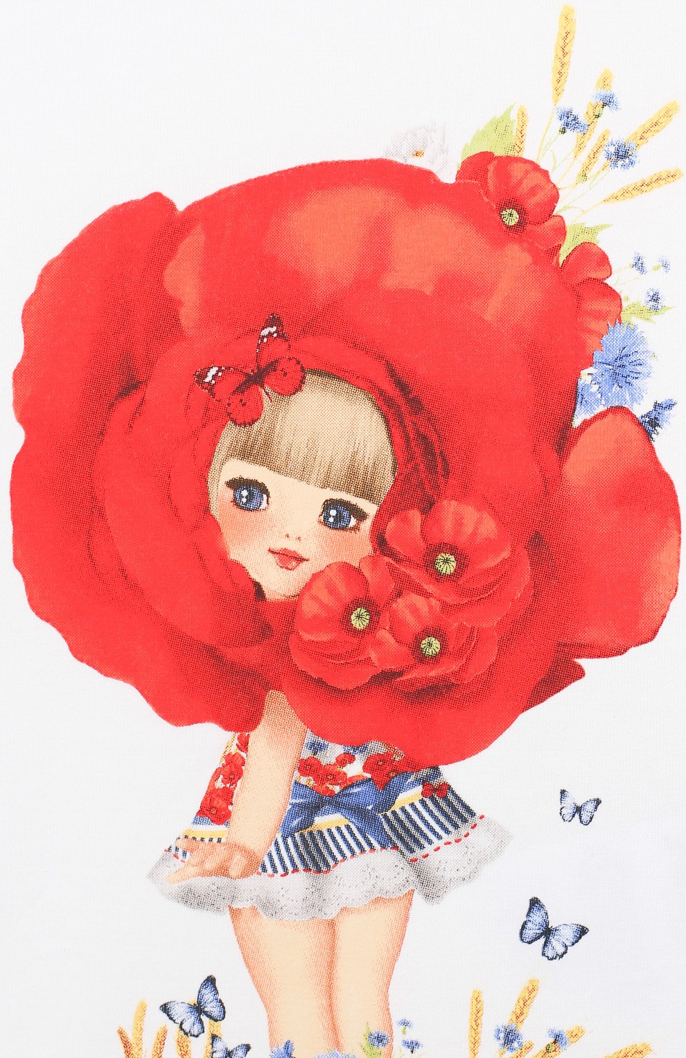 Хлопковая футболка MONNALISA, арт. 313605SD, фото 3