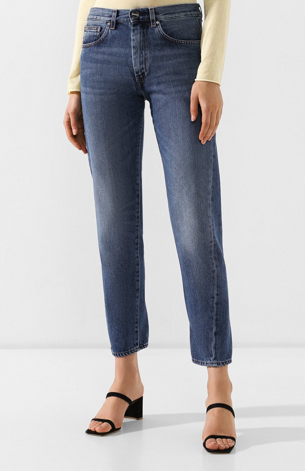 Укороченные джинсы TOTEME, арт. 0RIGINAL DENIM 1701-2448, фото 3